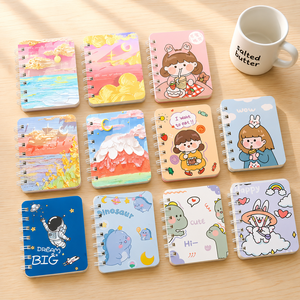 Quaderno <span class=keywords><strong>a</strong></span> <span class=keywords><strong>Spirale</strong></span> Piccolo con Illustrazioni Cartoon, Regalo per Bambini, Carino, per Studenti delle Scuole Elementari, Articoli di Cancelleria - Product Image 1