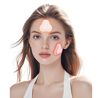 Patch LED Photon Sans Fil pour l'Acné, 6 Couleurs (Rouge, Bleu), Soin de la Peau, Coussin de Massage Facial Rechargeable Portable, Logo Personnalisé
