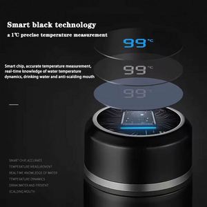 Promo Business Gift Stainless Steel <b>Smart</b> Insulated Flask Logo Temperature Display Water Bottle for Outdoor Travel Camp - Product Image 4