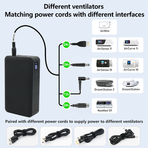 2025 nouvelle banque d'alimentation 80W CPAP Powerbank Machine Powerbank alimentation de secours Compatible avec ResMed <span class=keywords><strong>AirSense</strong></span> <span class=keywords><strong>11</strong></span> - Product Image 4