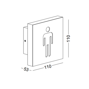 Lampe d'indicateur de lavabo <span class=keywords><strong>led</strong></span> en aluminium et acrylique, applique murale moderne, guidage des toilettes - Product Image 6