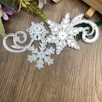 Matrice de découpe en acier au carbone pour papier, motif flocon de neige et fleurs en relief, pour artisanat DIY parent-enfant