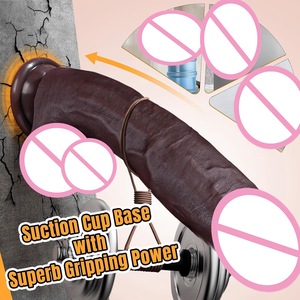 Dildo Telescopico Riscaldante - Vibratore Realistico in Silicone da 27,9 cm con Forte <span class=keywords><strong>Ventosa</strong></span> e Spinta Automatica, Giocattolo Sessuale Riscaldante in Stock - Product Image 4