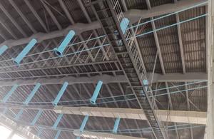 近代的なオープンエアアーク屋根鉄骨構造建物サッカースタジアムや展示会用高速設置 - Product Image 4