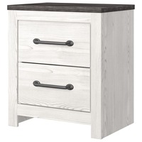 Ensemble de chambre à coucher 3 pièces moderne blanc avec commode et table de chevet, meubles d'appartement en bois