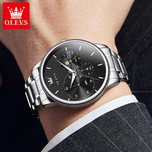 2936 Montre de sport multifonctionnelle chronographe à quartz pour homme, étanche, de luxe, avec logo personnalisé OEM, marque de luxe - Product Image 4