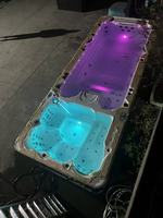 Jacuzzi Exterior Grande para Masajes, Bañera de Hidromasaje para 5-10 Personas con Jets de Hidromasaje