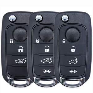 Llave de Control Remoto para Auto MS de 4 Botones, 433 MHz, Chip MQB48, para FIAT, JEEP, DODGE, Repuesto Megamos AES, Llave Plegable con Hoja Sin Cortar - Product Image 1
