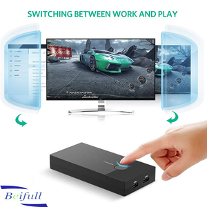 2 cổng USB KVM chuyển đổi hộp VGA Video chia sẻ adapter 2 trong 1 ra của nhãn hiệu Switcher với USB cáp cho máy tính - Product Image 2