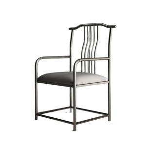 Silla de Hierro con Respaldo para Té, Silla Simple y Moderna para Balcón, Combinación de Mesa y Silla Ocasional para Patio Exterior, para Beber Té - Product Image 5