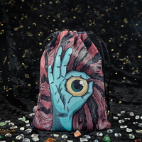 Nouvel ensemble de sacs cadeaux en velours composite 13x18 cm pour Noël, Halloween, rangement de petits objets
