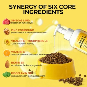 Suplemento Líquido <span class=keywords><strong>de</strong></span> Omega 3 <span class=keywords><strong>para</strong></span> <span class=keywords><strong>Perros</strong></span>, con Zinc, Vitaminas y Biotina, <span class=keywords><strong>para</strong></span> la Piel y el Pelo, <span class=keywords><strong>Aceite</strong></span> <span class=keywords><strong>de</strong></span> Pescado <span class=keywords><strong>para</strong></span> Reforzar la Inmunidad, Venta al Por Mayor Personalizada - Product Image 3