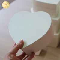 EN PACK carton blanc en forme de coeur boîtes à fleurs mariage saint valentin en gros personnalisé fête des mères emballage cadeau boîte en papier