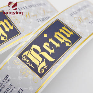 Pegatinas de bate de cricket de marca personalizada, etiqueta de chocolate/<span class=keywords><strong>vino</strong></span>/cerveza, etiquetas de lámina dorada - Product Image 2