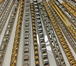 2x60 4x60cm <span class=keywords><strong>Prix</strong></span> <span class=keywords><strong>de</strong></span> gros disponible Carreaux <span class=keywords><strong>de</strong></span> bordure décoratifs couleur argent et or pour bordure <span class=keywords><strong>de</strong></span> tapis Mur - Product Image 5