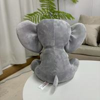 En stock peluche éléphant gris blanc poupée peluche personnalisée peluche oreiller bébé sommeil et soulagement du stress conception populaire