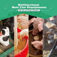Moulin d'alimentation réglable pour porcs et poulets le plus vendu au monde
