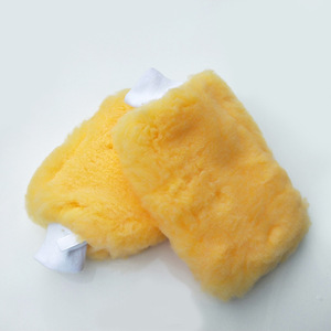 <b>Wool</b> Car Wash Mitt 30x20cm Thickened Fleece Lined For Auto Cleaning - Product Image 4
