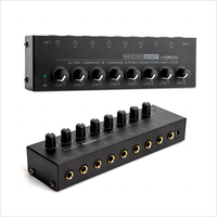Amplifier Kompak 8 Saluran HA800 Stereo Separation Mini Amplifier Cocok untuk Headphone Audiophile