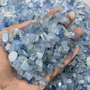 Precio de Fábrica al por Mayor: Grava de Cuarzo Rutilado Dorado, Aguamarina y Super Siete de Cristal de Aproximadamente 5-7mm para Sanación - Product Image 4