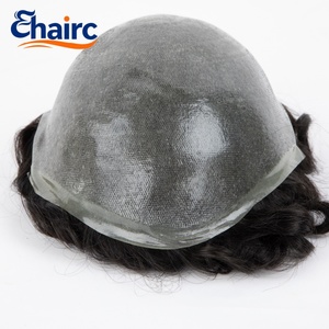 Parrucchino da <span class=keywords><strong>Uomo</strong></span> con Base Sottile 0.06-0.08mm, 100% <span class=keywords><strong>Capelli</strong></span> Umani, Resistente e Durevole per Uso a Lungo Termine - Product Image 4