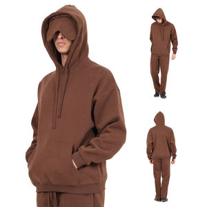 Sudadera con Capucha de Forro Polar para Hombre, Estilo Hip Hop, 350 Gramos, con Estampado Personalizado y Logotipo OEM, Novedad de Invierno - Product Image 2