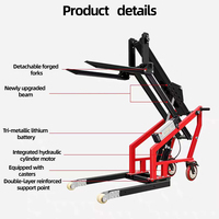 Chariot élévateur à bras articulé hydraulique électrique portable JUNCHI 500 kg 700 kg 1,22 m pour chargement et déchargement de camions, chargeur automatique 48V15AH