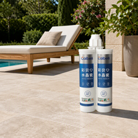 Mortier époxy pour carrelage - Mortier époxy imperméable pour carrelage avec sable coloré, mastic de joint durable pour salle de bain et cuisine