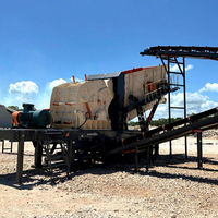 Trituradora de Impacto Montada sobre Ruedas para Minería y Canteras, Estación de Trituración Móvil de 400t/h, Línea de Trituración de Piedra Caliza, Mármol y Hormigón