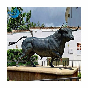 Estatua de Toro de Bronce Antiguo de Tamaño Real, Escultura Decorativa para Exteriores, Técnica Pulida, Diseño Moderno <span class=keywords><strong>en</strong></span> <span class=keywords><strong>Venta</strong></span> - Product Image 4