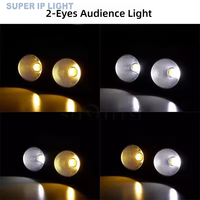 Projecteur de scène double COB 100W DMX512 blanc chaud et blanc froid pour éclairage de scène et de fête