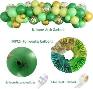 Decorazioni per Festa di Compleanno a Tema Dinosauro Kit Arco di Palloncini Verdi e Dorati per Forniture per Feste di Compleanno per Bambini - Product Image 6