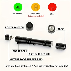 ไฟฉายสีแดง LED แบบปากกาสำหรับการบินมองเห็นในเวลากลางคืนมีแสงสีแดง - Product Image 5