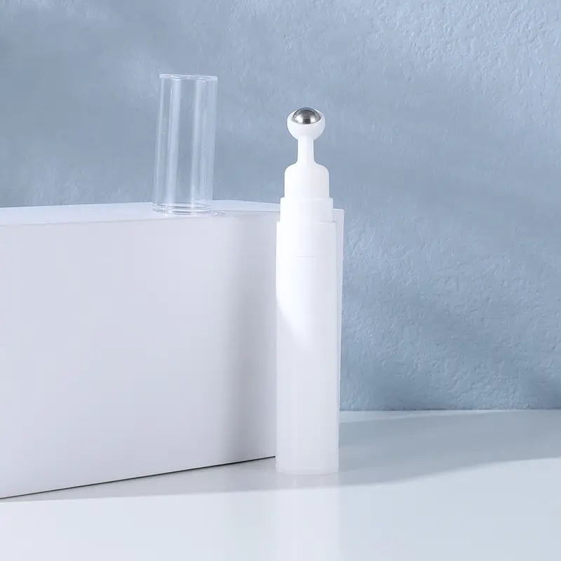 Tersedia Aplikator Krim Mata Mewah 15Ml Botol Roll On Essence Botol Pengap Plastik untuk Kemasan Perawatan Kulit