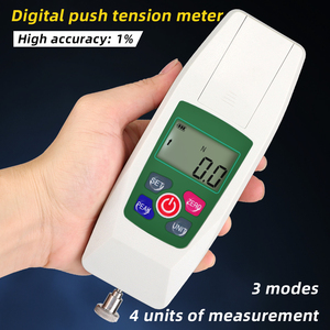 新しいデジタル高精度フォースゲージプッシュプル圧力計ダイナモメーターフォースメーターLCDディスプレイで広く使用されている範囲 - Product Image 5