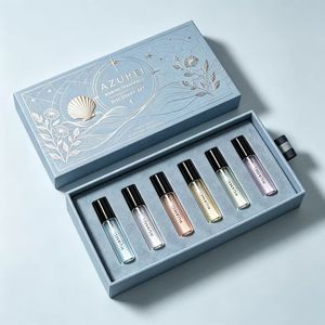 Caja de Regalo Rígida de Papel de Arte Premium con Cinta, Impresión de Logotipo Personalizado, Caja de Embalaje con Cajón Deslizante para <span class=keywords><strong>Productos</strong></span> de Perfumería y Cosméticos - Product Image 6