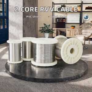 2コアRVV PVC断熱ベアケーブル銅クラッドアルミニウム固体導体家電および電動工具用 - Product Image 2