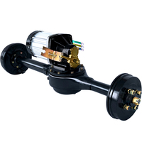 Kit d'essieu arrière pour tricycle électrique avec moteur à boîte de vitesses différentielle 2200W 60V 72V et frein à tambour