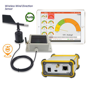 Station météorologique de surveillance de l'environnement utilise un capteur de surveillance de la vitesse et de la direction du vent sans fil à énergie solaire - Product Image 1