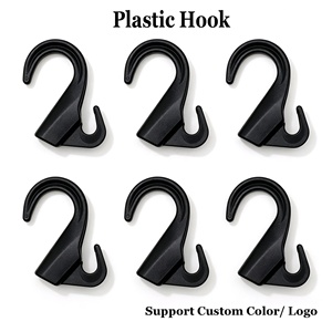 Corde en plastique crochet vélo bagages fixe sangle corde crochets 8mm élastiques pour la <span class=keywords><strong>fixation</strong></span> Camp tente bâche vêtements suspendus - Product Image 1