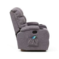 Fauteuil inclinable pivotant à bascule, monoplace, manuel ou électrique, collection de mobilier rembourré, fabrication sur mesure pour la maison