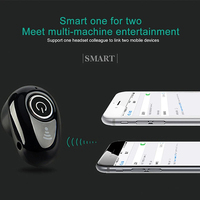 S650 Mini Nirkabel untuk Earbud V4.1 Indikator LED Tahan Air IPX4 Waktu Putar 4-5 Jam Jangkauan 10m Earphone Olahraga Tak Terlihat