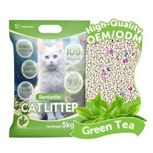 Arena para Gatos de Bentonita Ecológica de Alta Calidad OEM, Aglomerante Fuerte, con Aroma a Té Verde - Product Image 1