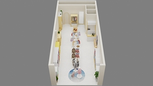 Espositore Metallico Pieghevole Personalizzato per <span class=keywords><strong>Negozi</strong></span> di Abbigliamento per Bambini con Colore Personalizzato e Facile Montaggio - Product Image 3