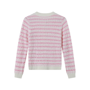 Suéter de Punto Personalizado OEM y ODM, Diseño Jacquard de Manga Larga para Invierno, Cárdigan para Mujer - Product Image 6