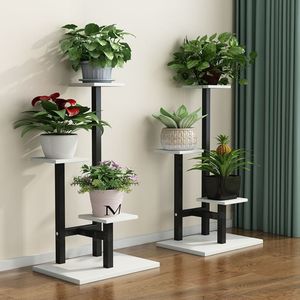 Multi Tier Plant Stand Floor Standing Indoor Outdoor Wrought Iron Planter Rack For Potted Plants And Flowers Home Decor - Product Image 2