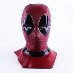 Populäre Halloween-Marvel-Figur Maske Party Cosplay Deadpool-Kopfbedeckung Gesichtsmaske gruselige Halloween-Latexmaske