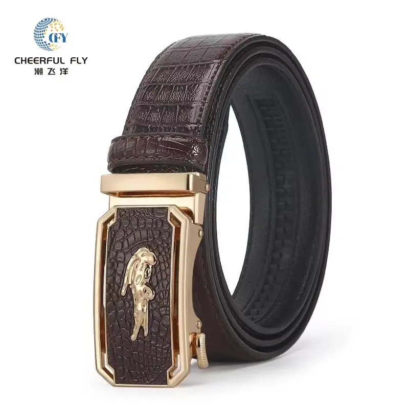2023 Luxury Brand Men Buckle Belt Genuine Cow Leather Belt for Men Real Leather Belts Laser Logo