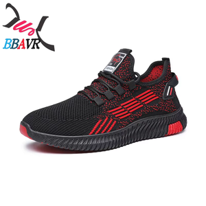 Chaussures de sport décontractées pour hommes en tricot volanté personnalisables à bas prix - Product Image 1