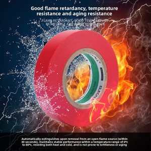Cinta Aislante Eléctrica de PVC <span class=keywords><strong>Ilike</strong></span>, Rollo Grande, Resistente a Altas Temperaturas (80°C), Ignífuga, Impermeable, 20 Metros - Product Image 2